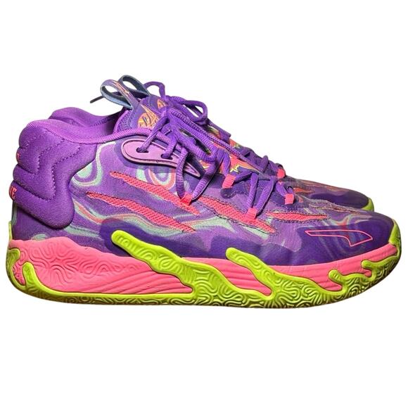 PUMA MB.03 Toxic LaMelo Ball Purple Green 378916-01 Mens Size 9 Basketball Shoes main image 7